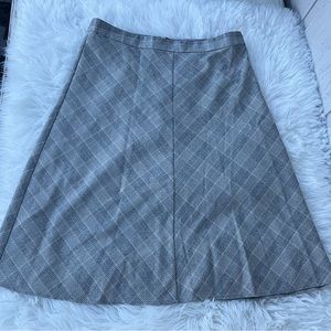 Vintage Liz Claiborne Career Skirt Plaid A line work day office siren